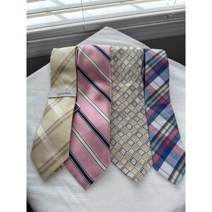 Men's Neck Ties Bundle Of 4 Random Spring Summer Wedding Office Ties